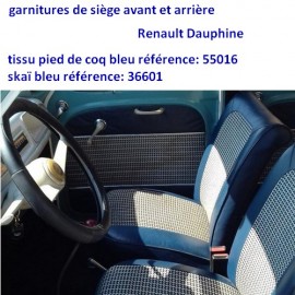 garnitures de siège Renault Dauphine (1093)