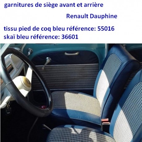 garnitures de siège Renault Dauphine
