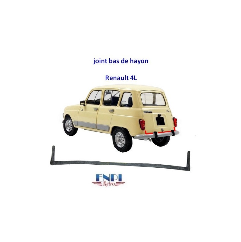 Joint de Bas de Hayon Arrière - Retro4L - Pièces Détachées de 4L