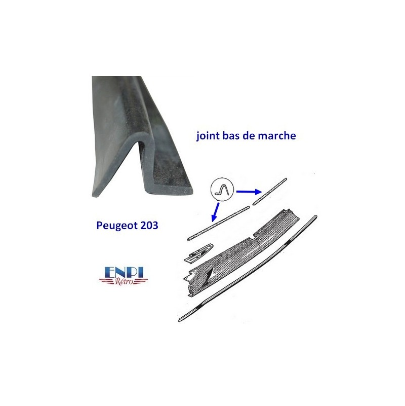 Joint de bas de marche Peugeot 203