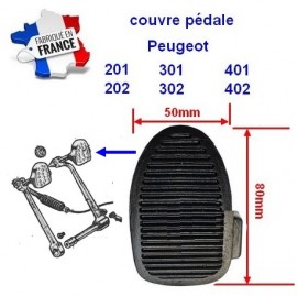 Couvre pédale Peugeot 201 - 202 - 301 - 302 - 401 - 402