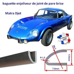 baguette enjoliveur pour joint de pare brise Matra Djet