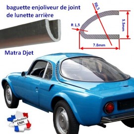 baguette enjoliveur pour joint de lunette arrière Matra Djet