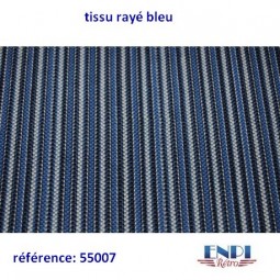 Tissu rayé bleu Renault 4CV & DAUPHINE