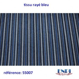 Tissu rayé bleu Renault 4CV & DAUPHINE