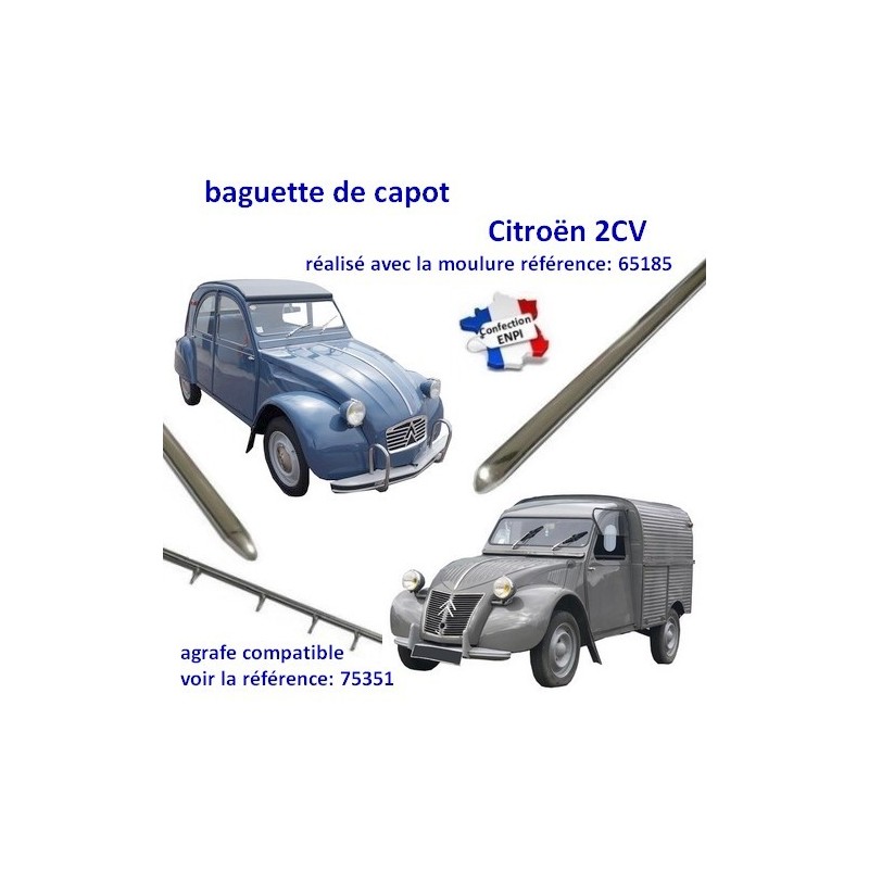 baguette de capot Citroën 2CV