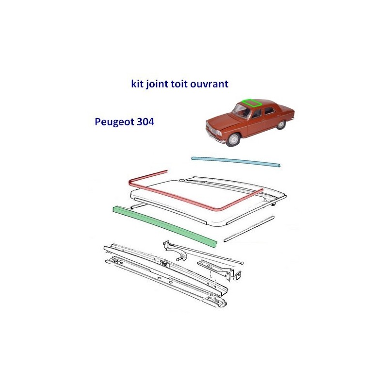 joint toit ouvrant Peugeot 304