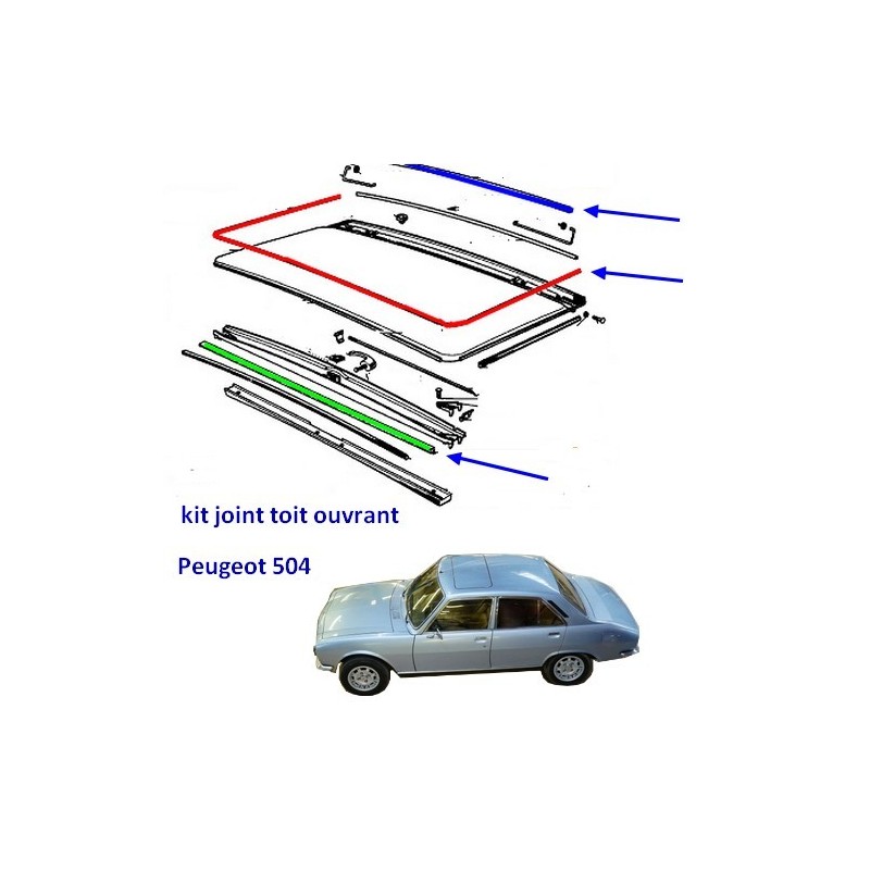 joint toit ouvrant Peugeot 504