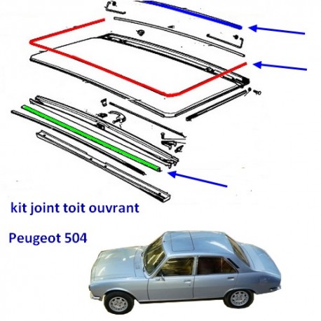 joint toit ouvrant Peugeot 504