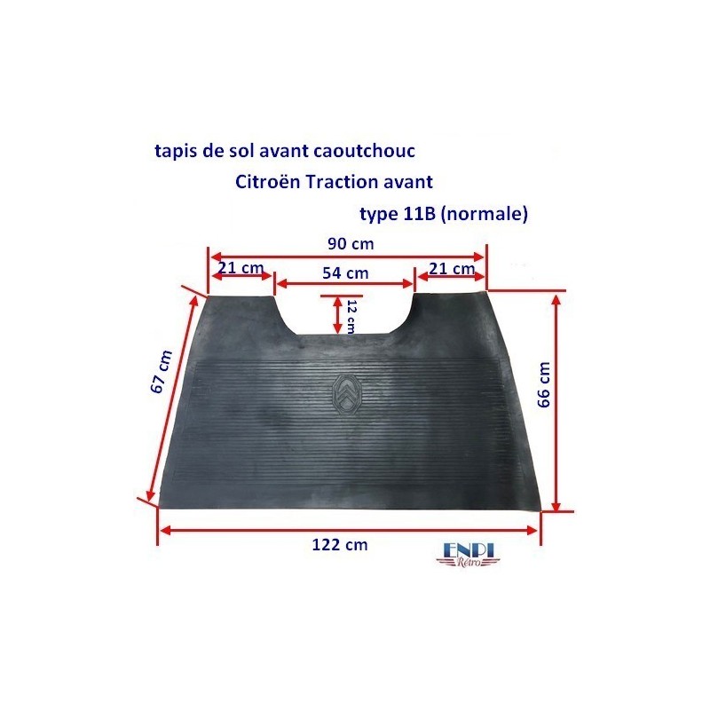 Tapis de sol avant Citroën Traction