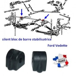 silent bloc barre stabilisatrice Ford Vedette