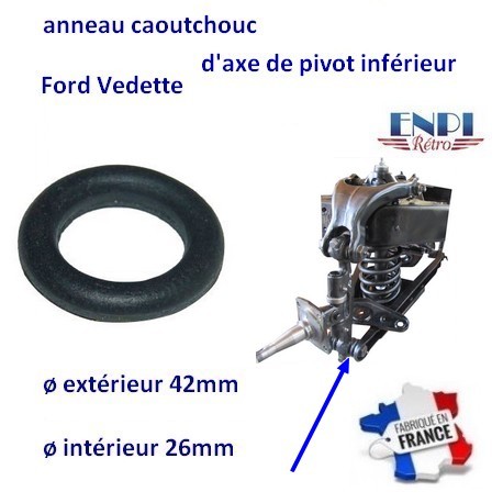 Bague d'axe de pivot inférieur Ford Vedette