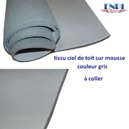 Tissu de ciel de toit en vinyle perforé Blanc cassé