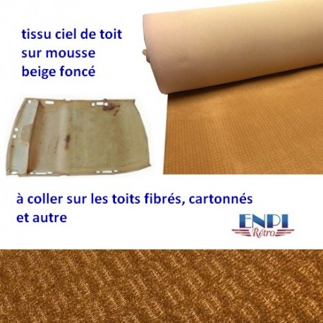 Tissu de ciel de toit sur mousse