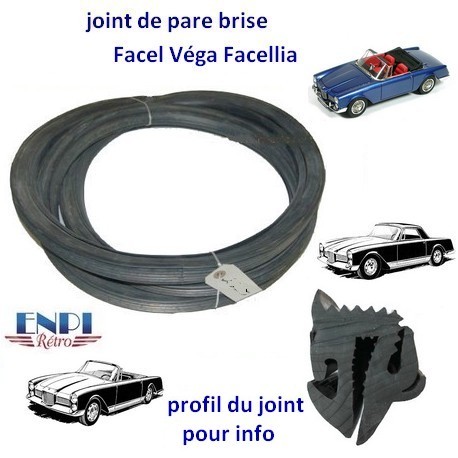 JOINT DE PARE BRISE POUR FACEL VEGA FACELLIA