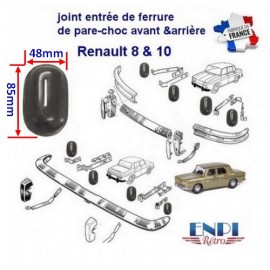 Entrée de Pare-Choc Renault 8 et 10