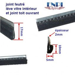 joint lèche vitre et toit ouvrant