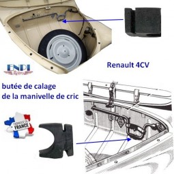 butée fixation manivelle de cric Renault 4CV