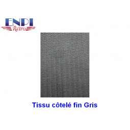 TISSU COTELE FIN GRIS