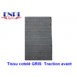 TISSU CÔTELÉ  GRIS CITROËN TRACTION AVANT