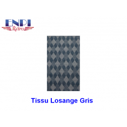 TISSU LOSANGE GRIS