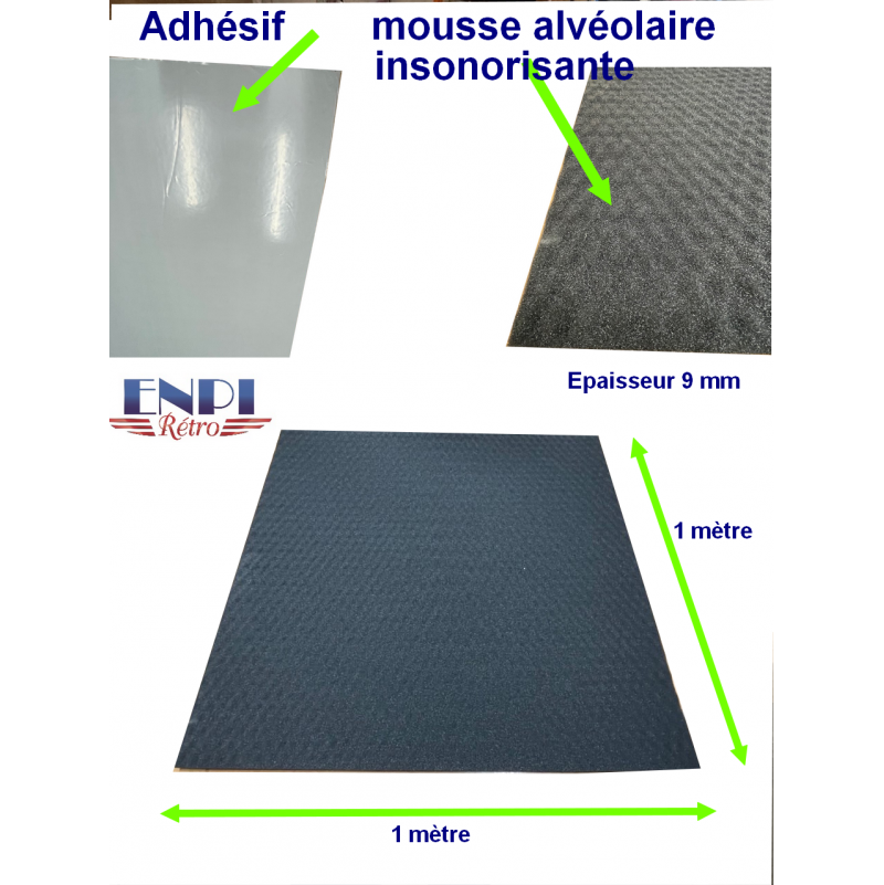 MOUSSE INSONORISANTE AVEC GOUDRON 20MM