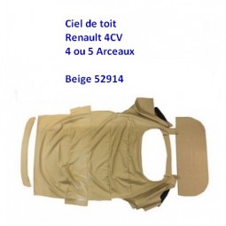 Ciel de toit Renault 4CV sans toit ouvrant