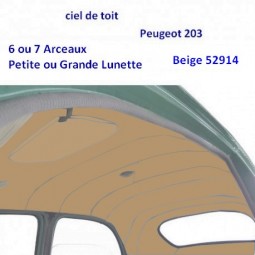 Ciel de toit Peugeot 203...