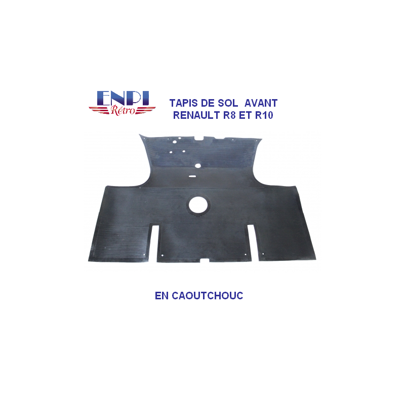 Tapis de sol avant Renault 8 & 10 noir