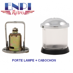 PORTE LAMPE + CABOCHON D’ÉCLAIRAGE DE PLAQUE