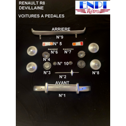 CUVELAGE DE PHARE  RENAULT R8 DEVILLAINE