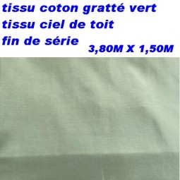 Tissu de ciel de toit en coton gratté gris clair