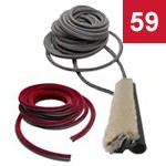 Joints d'entrée de porte en tissu et velours